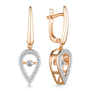 Серьги 25864-100 (Au 585)