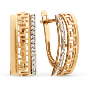 Серьги 030332-1102 (Au 585)