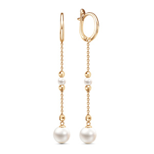 Серьги 21805341 (Au 585)