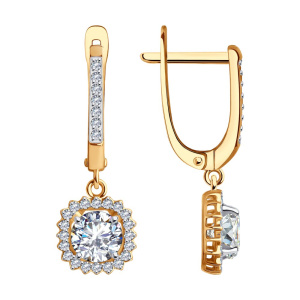 Серьги 029955 (Au 585)