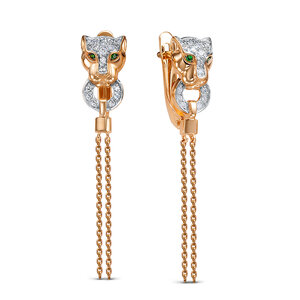 Серьги 1207384 (Au 585)