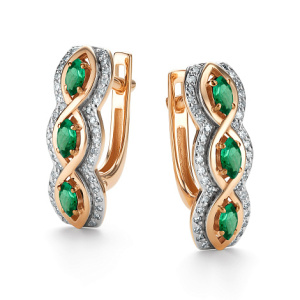 Серьги 26453-101 (Au 585)