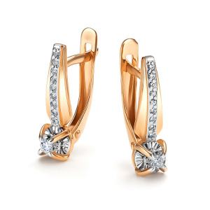 Серьги 26641-100 (Au 585)