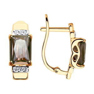 Серьги 725746 (Au 585)