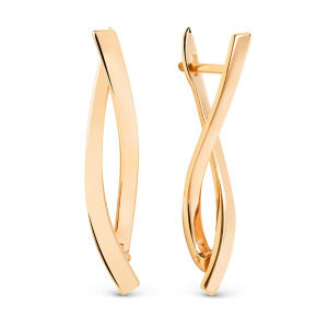 Серьги 018672-1000 (Au 585)