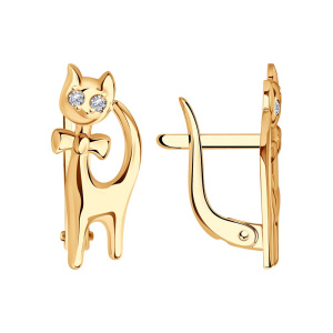 Серьги 025005 (Au 585)