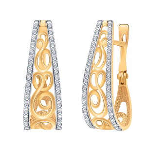 Серьги 21315 (Au 585)