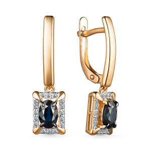 Серьги 25316-102 (Au 585)