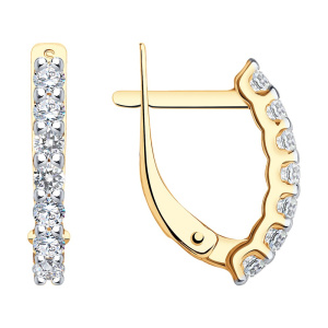 Серьги 027167 (Au 585)