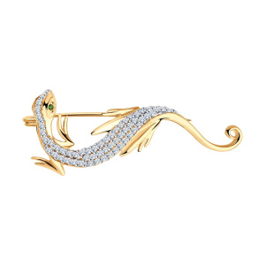 Брошь 040153 (Au 585)