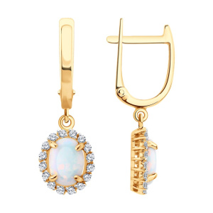 Серьги 729054 (Au 585)