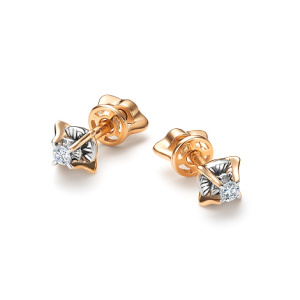 Серьги 26645-100 (Au 585)