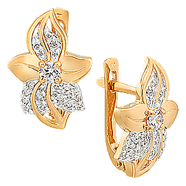 Серьги 14196 (Au 585)