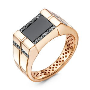 Кольцо 040036 ч (Au 585)