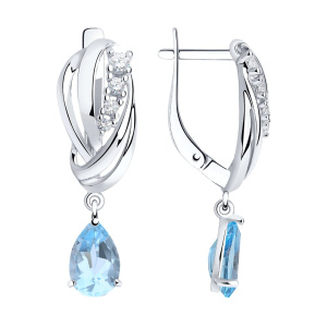 Серьги 92022257 (Ag 925)