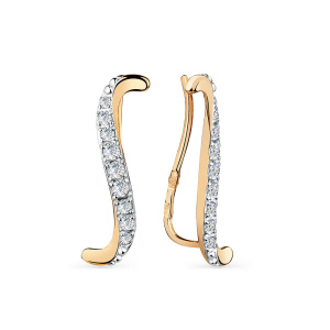 Серьги 002-0679-0001-011 (Au 585)