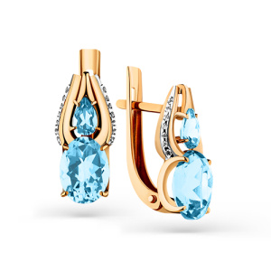 Серьги 02-3-204-1301-011 (Au 585)