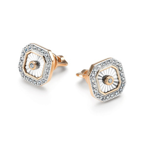 Серьги 26532-100 (Au 585)