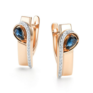 Серьги 26438-102 (Au 585)