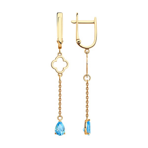 Серьги 726852 (Au 585)