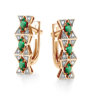 Серьги 26454-101 (Au 585)