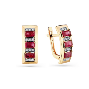 Серьги 2-108689-00-03 (Au 585)