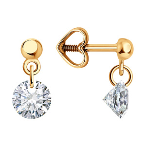 Серьги 0200490 (Au 585)