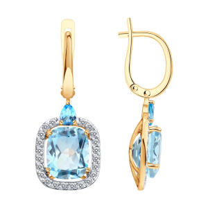 Серьги 729030 (Au 585)