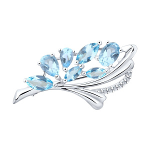 Брошь 94-340-00528-1 (Ag 925)