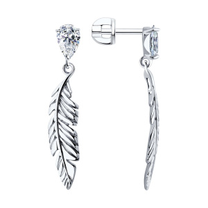 Серьги 94026436 (Ag 925)