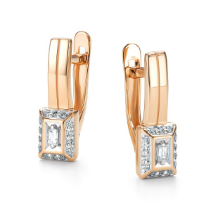 Серьги 26516-100 (Au 585)