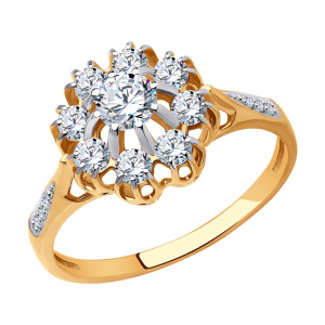 Кольцо 019040 (Au 585)