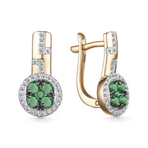 Серьги 25807-101 (Au 585)