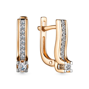 Серьги 24761-100 (Au 585)