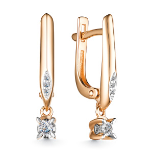 Серьги 25683-100 (Au 585)