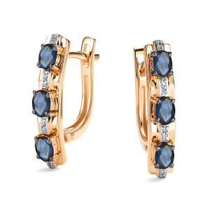 Серьги 26456-102 (Au 585)