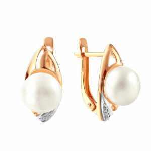 Серьги 290-1-897Р (Au 585)