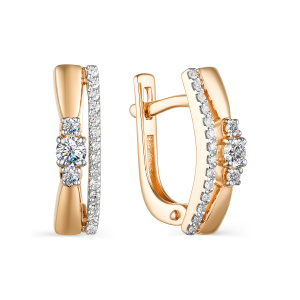 Серьги 23627-100 (Au 585)