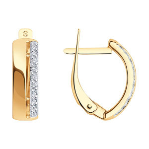 Серьги 027186 (Au 585)