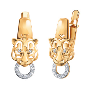 Серьги 21107 (Au 585)