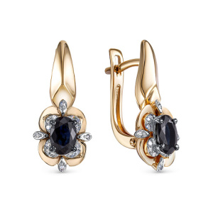 Серьги 24343-102 (Au 585)