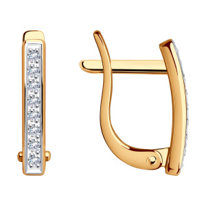 Серьги 029802 (Au 585)