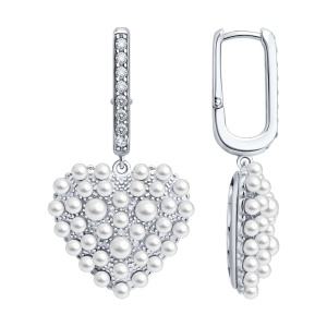 Серьги 94027720 (Ag 925)