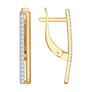 Серьги 027168 (Au 585)