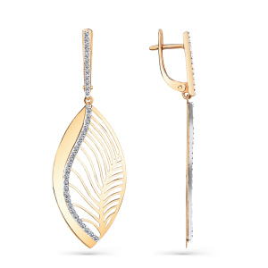 Серьги 002-0426-0001-041 (Au 585)