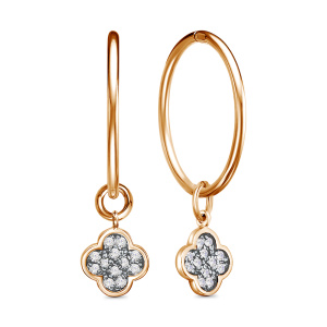 Серьги 124015 (Au 585)