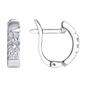 Серьги 94021912 (Ag 925)