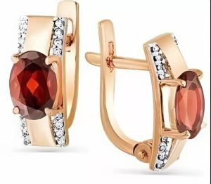 Серьги 02-2-591-0301-011 (Au 585)