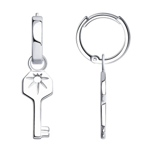 Серьги 94025126 (Ag 925)