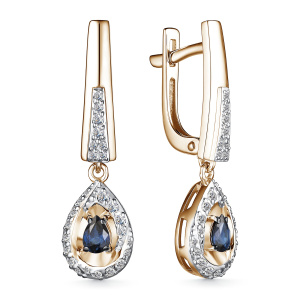 Серьги 25738-102 (Au 585)